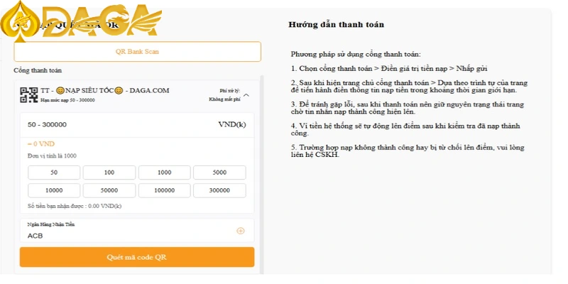 Nạp tiền bằng mã QR giúp các game thủ tiết kiệm thời gian và thao tác linh hoạt