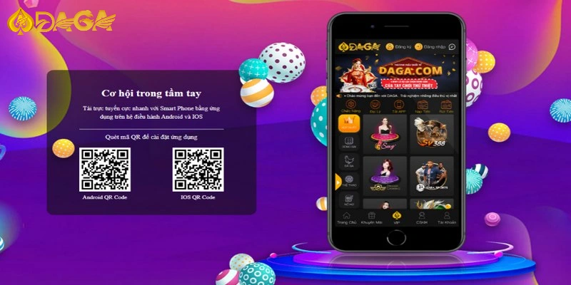 Hướng dẫn tải app DAGA trên hệ điều hành Android rất đơn giản